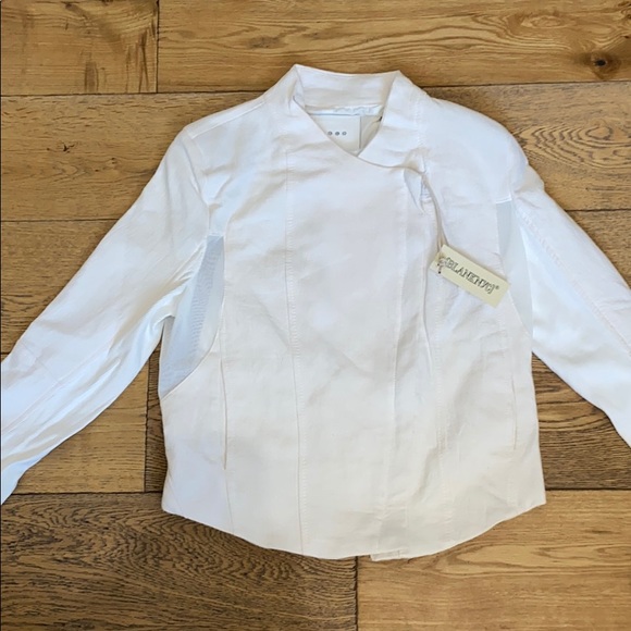 BLANKNYC Mesh Detail Crepe Jacket Windy City Small - Picture 6 of 12